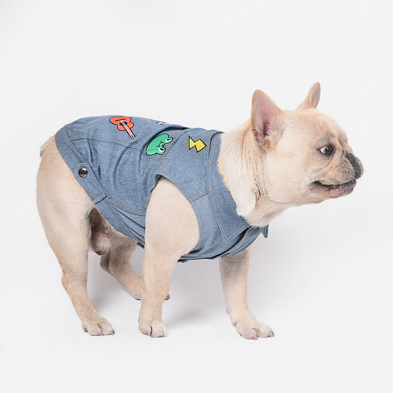 Embroidered Vest Casual Pet Clothes