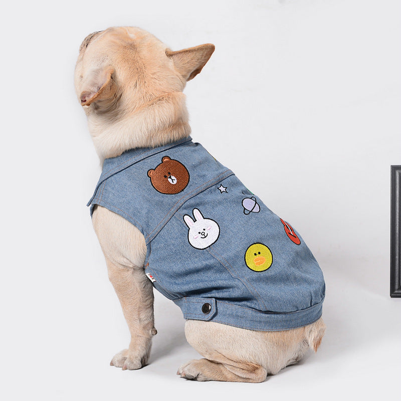 Embroidered Vest Casual Pet Clothes