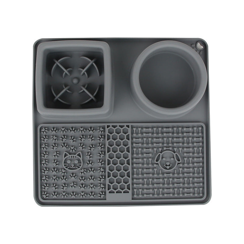 Silicone Multifunctional Pet Slow Feeding Bowl Licking Mat