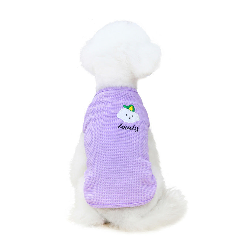 Pet Dog Fashion Embroidery Vest