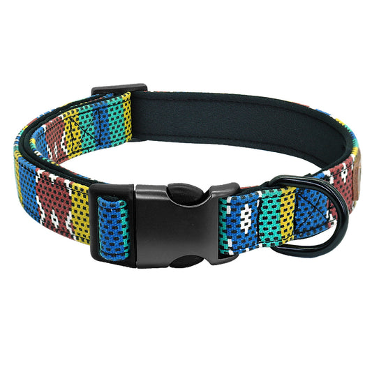 Dog collar with lettering to prevent losing Dog Tag