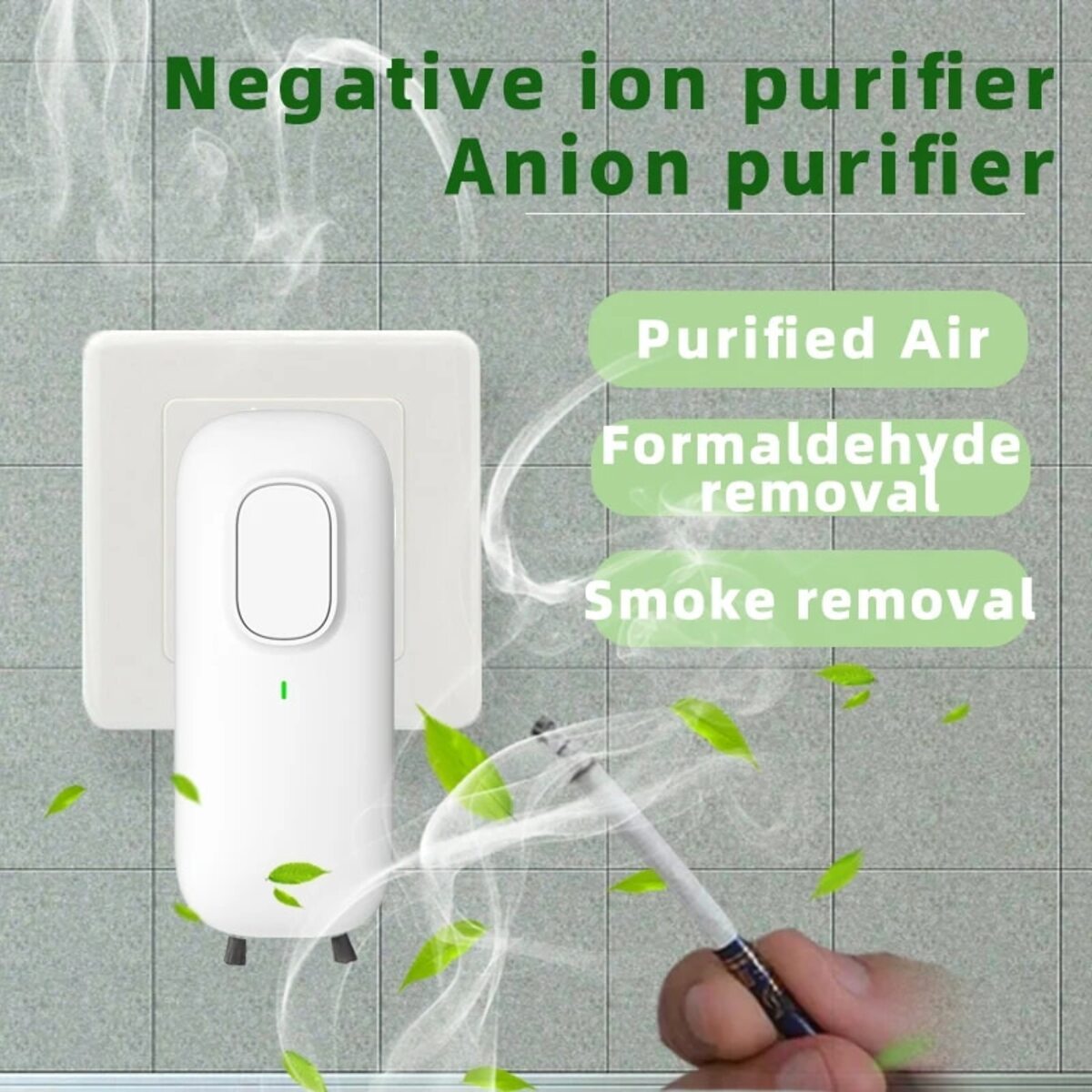 Mini Anion Purifier for bathrooms & Pet