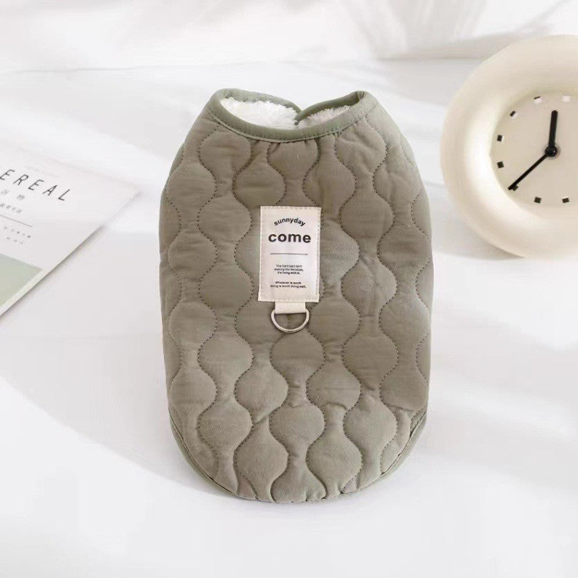 Pet Winter Fleece-lined Thickened Vest Warm Vest