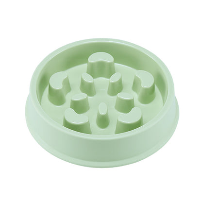 Petal-shaped Plastic Pet Slow Feeding Bowl
