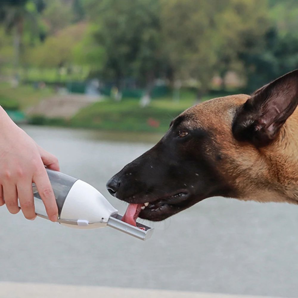 Pet Dog Water Bottle Feeder Bowl Portable Water Food Bottle