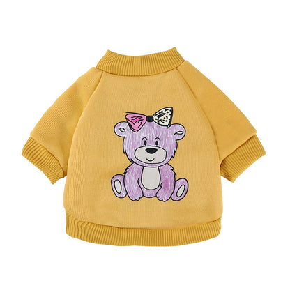 Dog Leisure Sweater Pet Multi-pattern Polyester Clothing