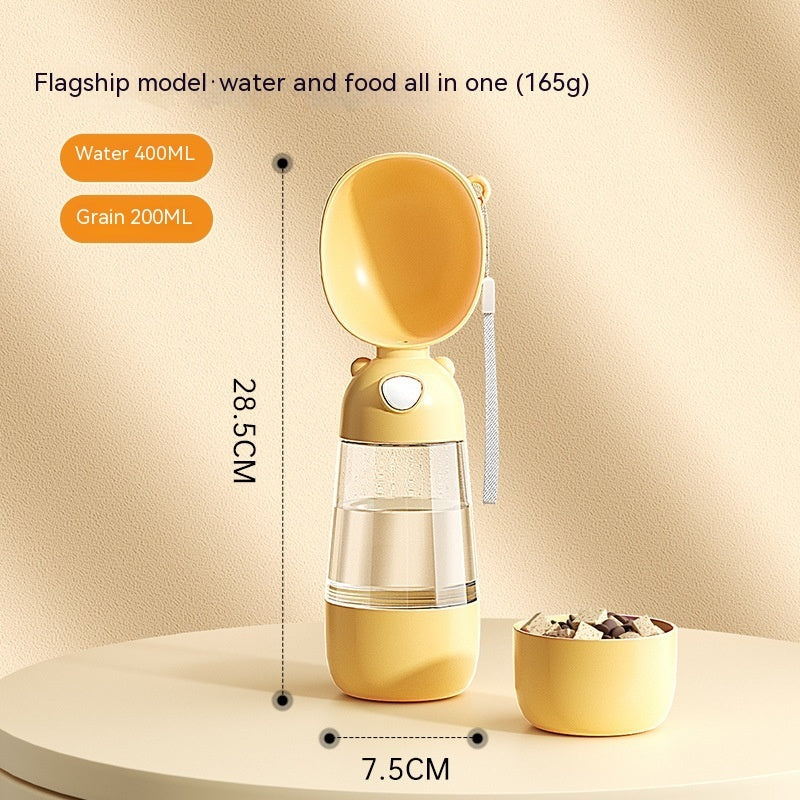 Portable Dog Water Bottle Food And Water Container For Pet Pets