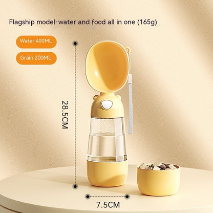 Portable Dog Water Bottle Food And Water Container For Pet Pets