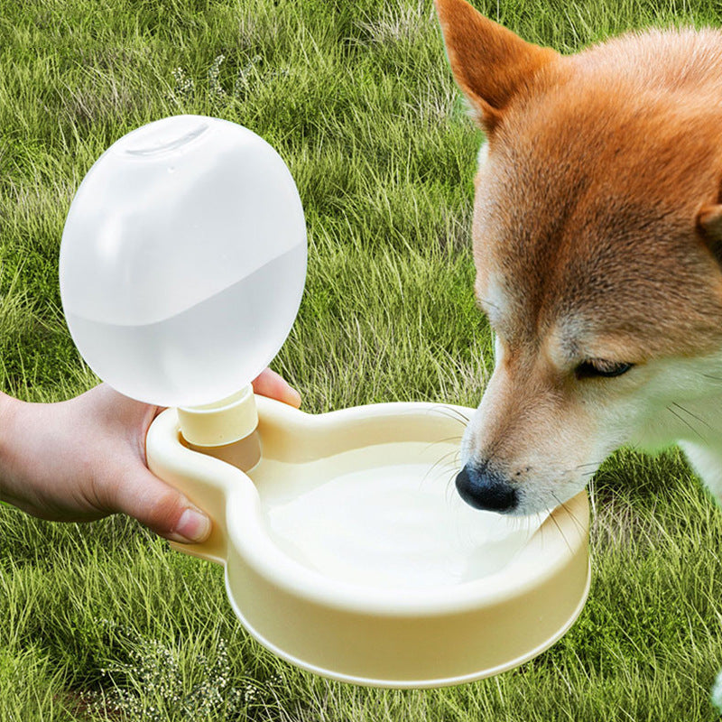 500ml Portable Cat Dog Water Bottle Sealed Travel Puppy Cats Fold Drinking Bowl