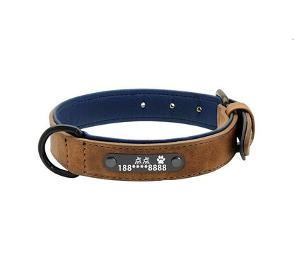 Dog Collar Traction Rope Lettering Anti-lost Tag