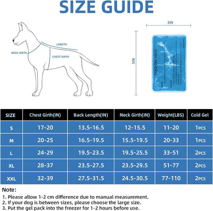 Cross-border Amazon Doggy Gray Cooling Vest Ice Pack Cooling Vest Summer Pet Special Adjustable