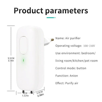 Mini Anion Purifier for bathrooms & Pet