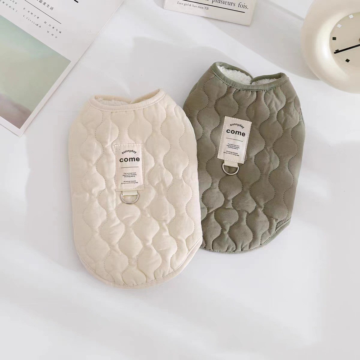 Pet Winter Fleece-lined Thickened Vest Warm Vest