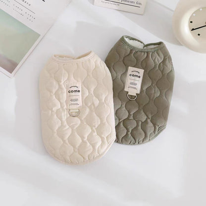 Pet Winter Fleece-lined Thickened Vest Warm Vest